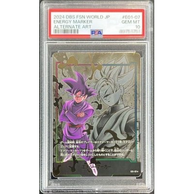 ゴクウブラック エナジーマーカー パラレル psa10 PSA10】スパーキングゼロ エナジーマーカー フュージョン