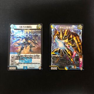 「雷光の聖騎士」・「蒼刀の輝将」各1枚