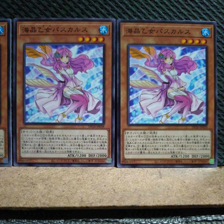 【ぽぽたん】遊戯王  4681  海晶乙女パスカルス ノーマル  ３枚