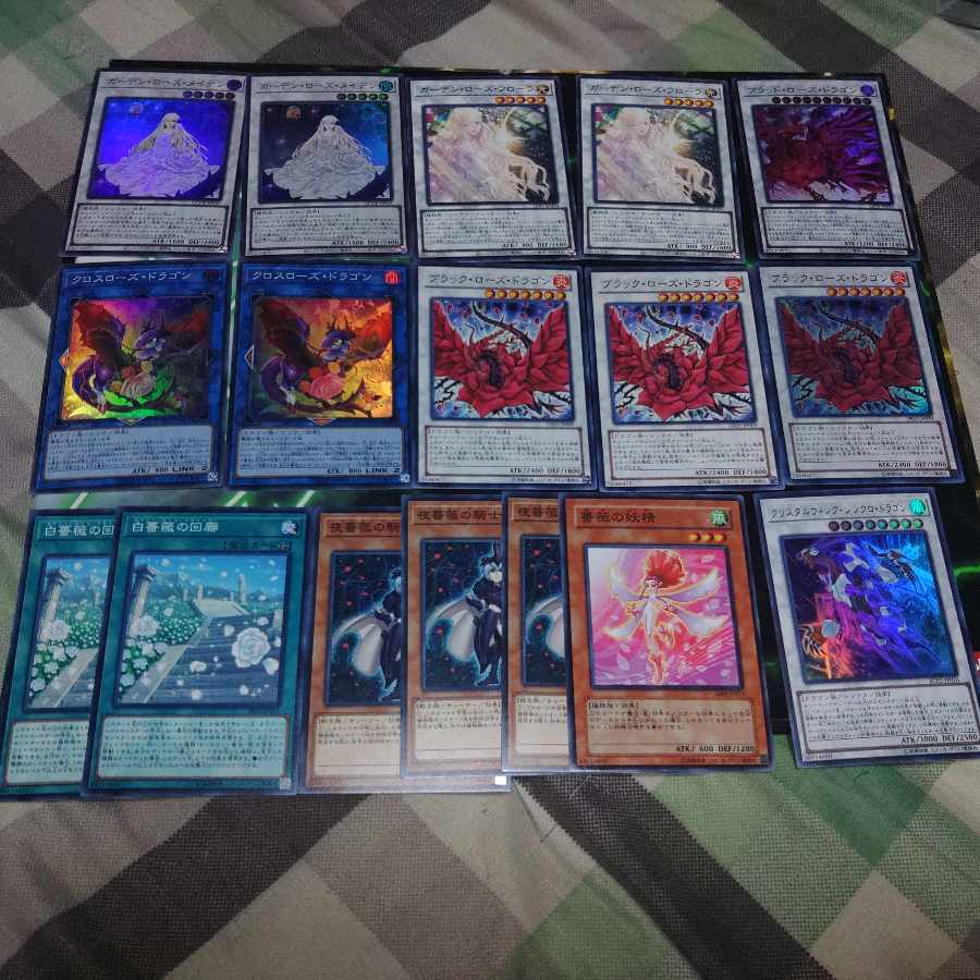Rose Dragon Deck Parts Black Garden Dragon Tribe Botanical Tribe R-Gyo H-Go 16Night Aki Yu-Gi-Oh!