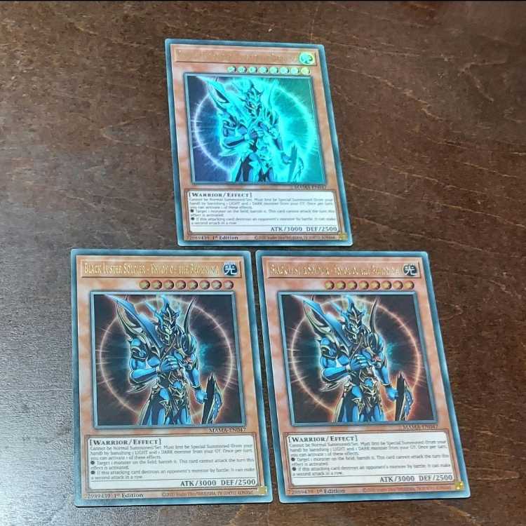 Yu-Gi-Oh! Black Luster Soldier - Envoy of the Beginning English Ultra Rare Set of 3