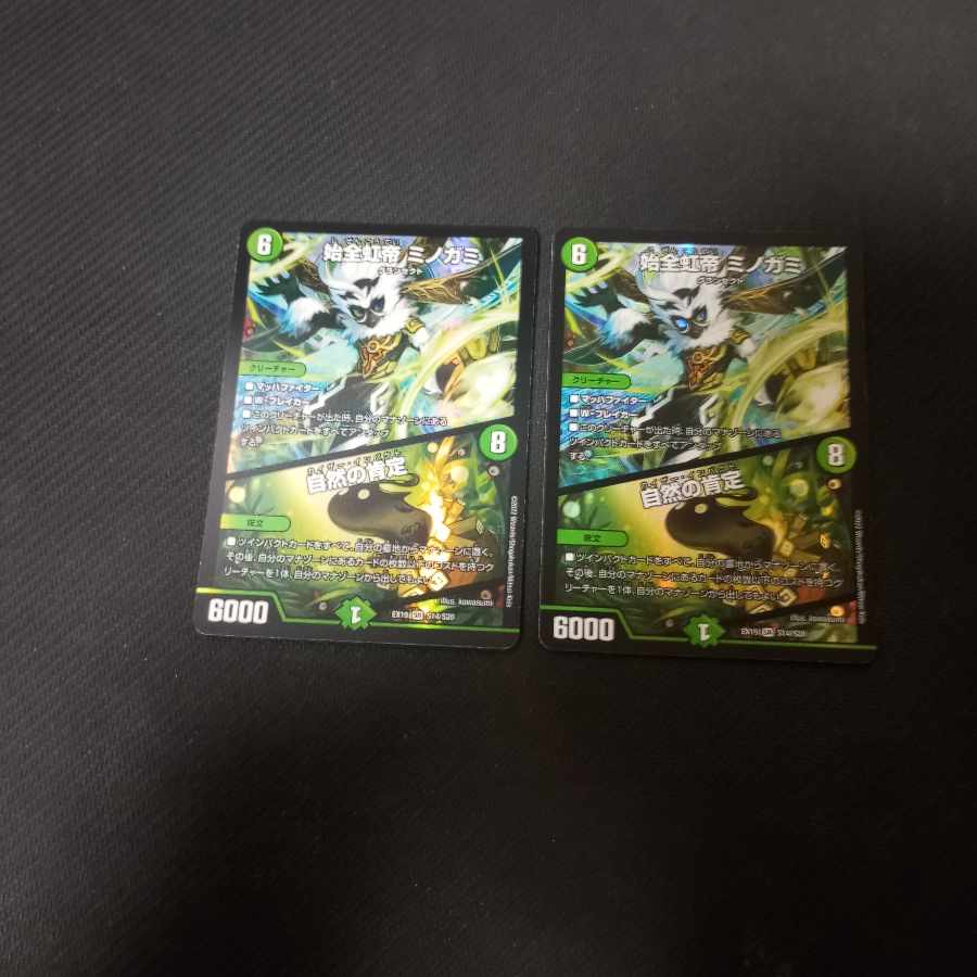 始全虹帝 ミノガミ|自然の肯定 SR S14/S20 2枚
