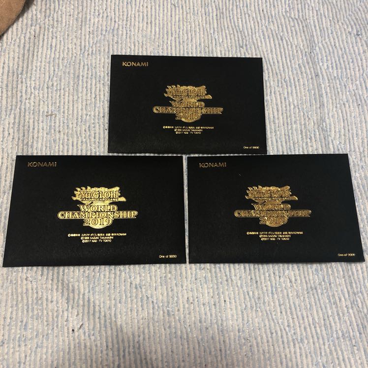 遊戯王 wcs2019 黒封筒 未開封 3セット 真紅眼の黒竜 死者蘇生 1BOX