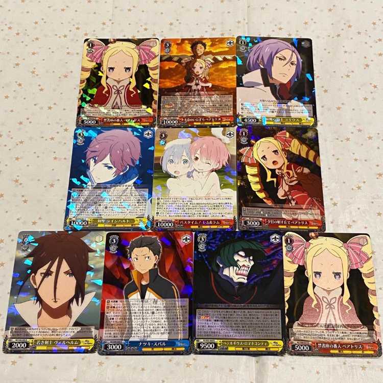 Weiss Schwarz "Re:Zero kara Hajimekari Isekai Life Ikkatsu" 223 pieces, sold in bulk, Risero