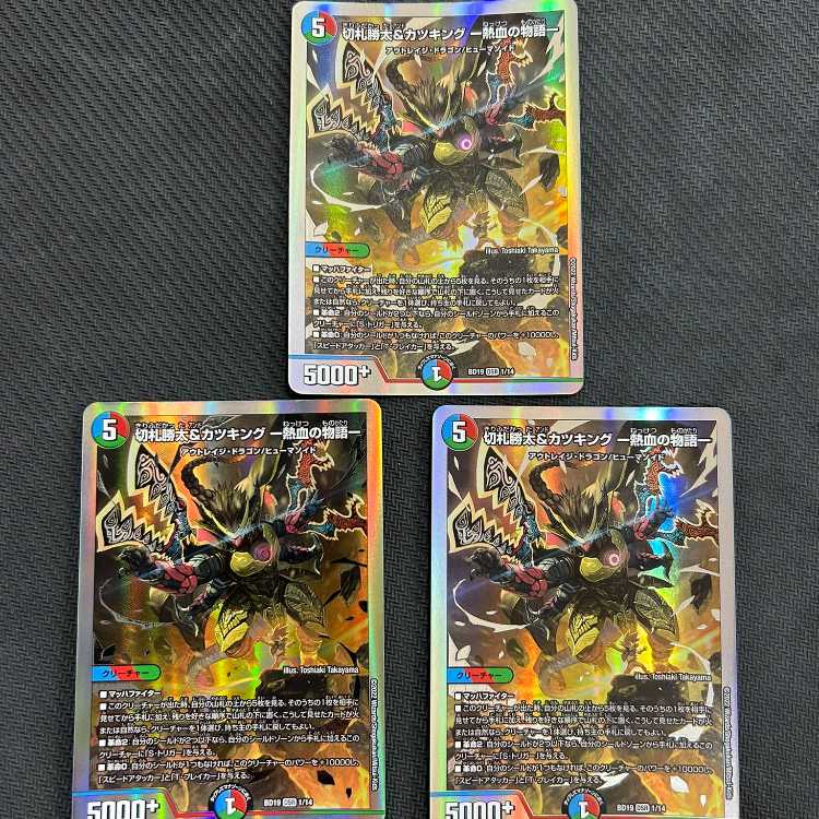 Katsuta Kirifuda & Kats King -Story of Hot Blood- DSR 1/14 3-Card Set