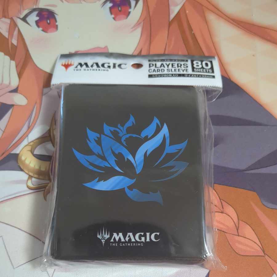 マジックザギャザリング　スリーブ　ブラックロータス　青　新品未開封　80枚