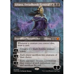 mtg】戦慄衆の将軍、リリアナ ボーダーレス マナFOIL 英語版 FDN