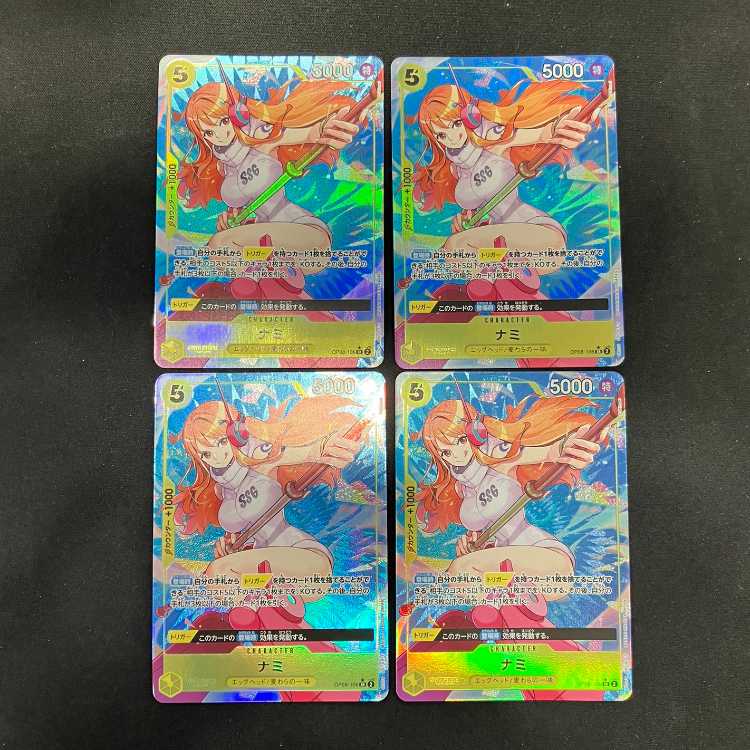 ナミ SR パラレル 4枚 ワンピースカード - メルカリ