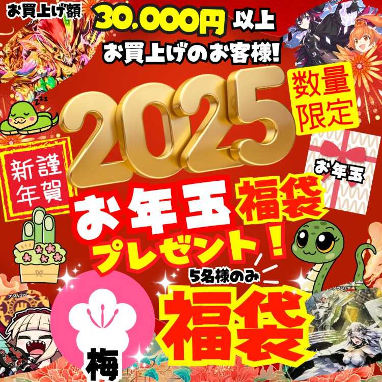 Limited to 4 people only! 10 units with Ume rank New Year's gift bag! Limited quantity! Includes a New Year's gift bag! Happy New Year Campaign! New Year's Day Special★Original Goodie Bag Present! Duel Masters Oripa Duel Masters Oripa Duel Masters Oripa D
