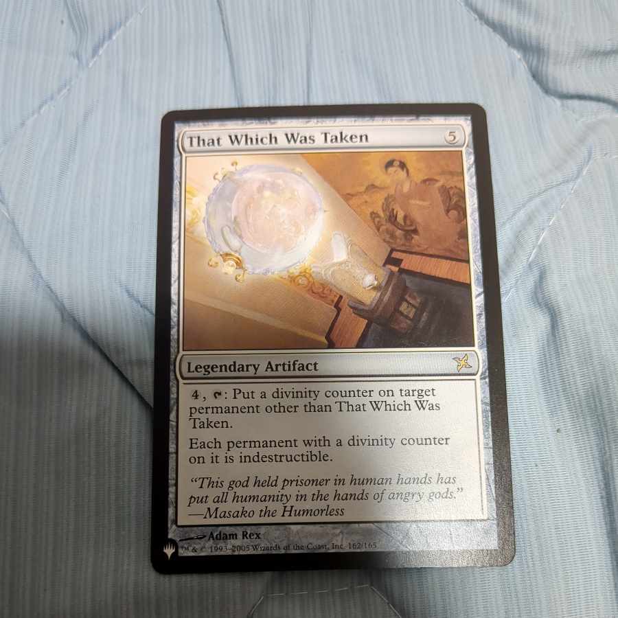 MTG That Which Was Taken English edition, marked