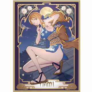 Free Shipping] Nami ONEPIECE TCG Sleeves, 60 sheets, 6.7cm x 9.2cm, Standard Size Trading Card Sleeves, Deck Shield