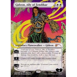 (FOIL)(Premier Play)ゼンディカーの同盟者、ギデオン/Gideon, Ally of Zendikar《英語》【PRM】