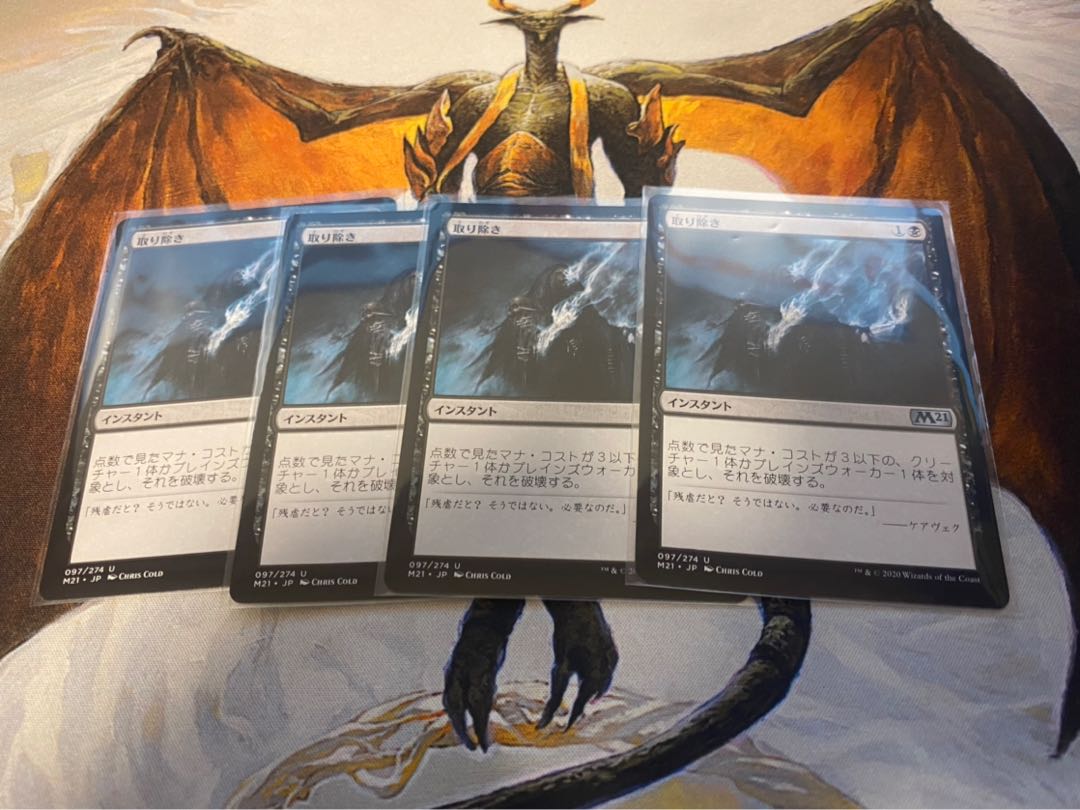 取り除き 日本語 4枚セット