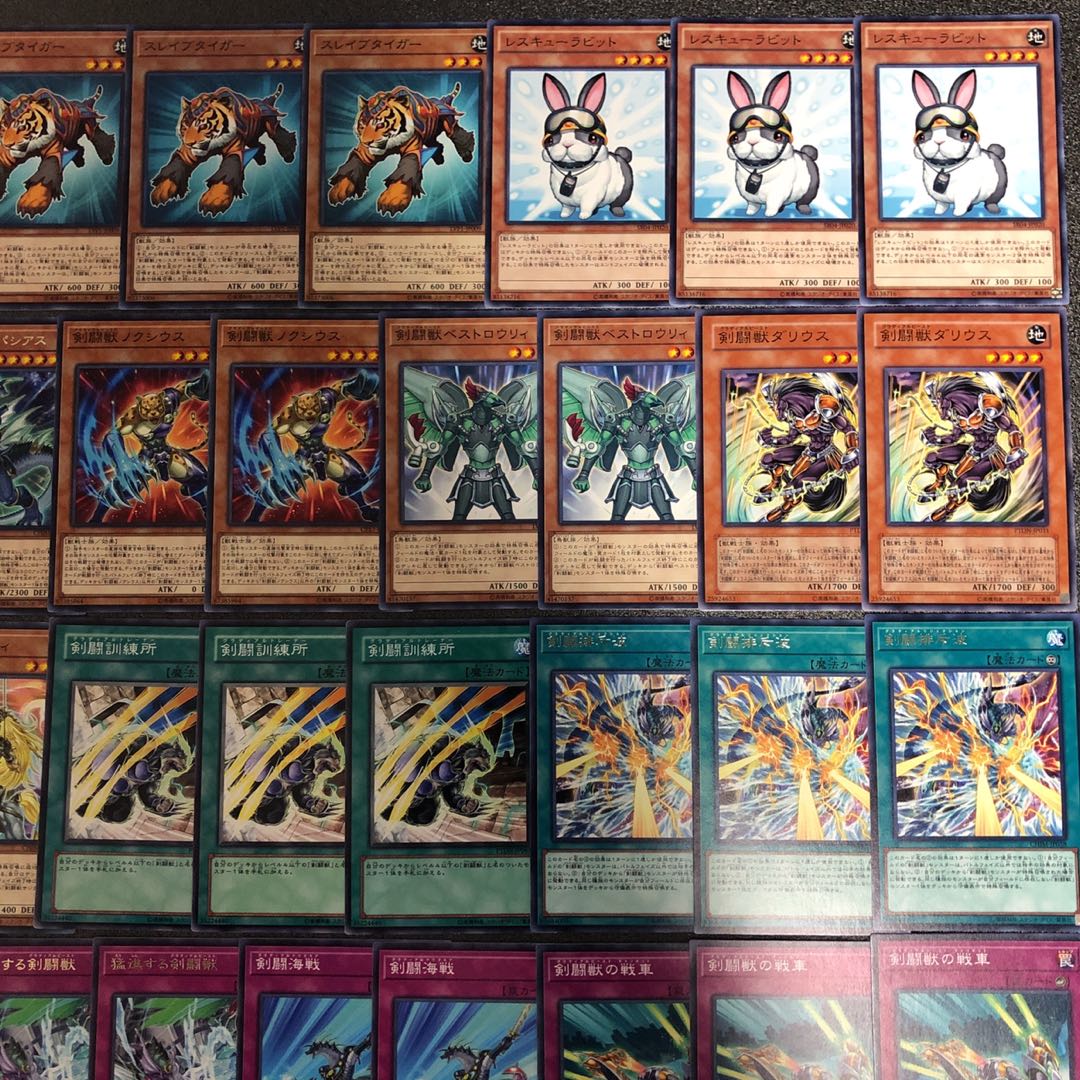 遊戯王 No.101 剣闘獣 デッキ40枚+EX15枚