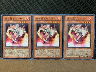 【ぽぽたん】遊戯王 9909 燃え盛るヒータ 3枚 ノーマル