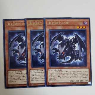 真紅眼の幼竜　3枚