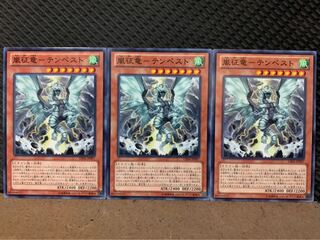 【ぽぽたん】遊戯王 6804 嵐征竜-テンペスト 3枚 ノーマル