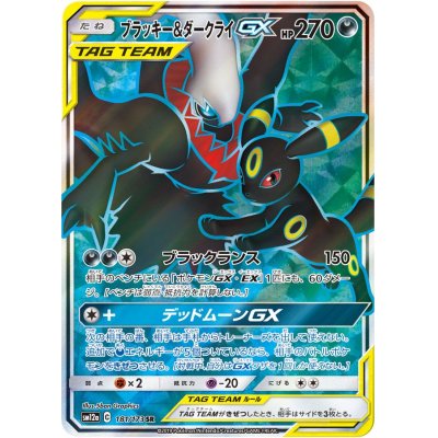 状態C〕ブラッキー＆ダークライGX【SR】{181/173}の通販 カード  