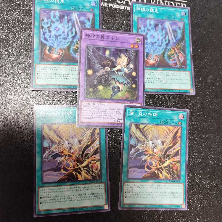 Hobbit of the Divine Monument Super Rare JP029 Shining Fire Divine Monument Wings of the Divine Monument Hugin Set