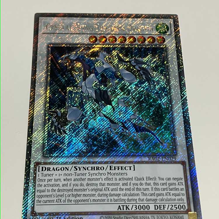 Crystal Wing Synchro Dragon English EU Edition Platinum Secret Rare