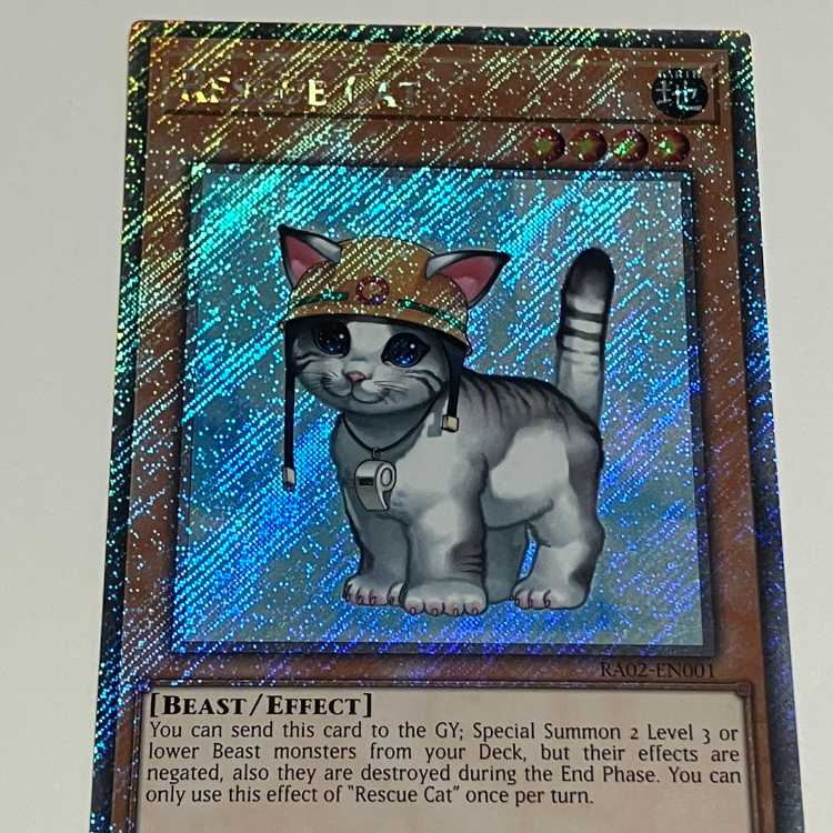 Rescue Cat English EU Edition Platinum Secret Rare