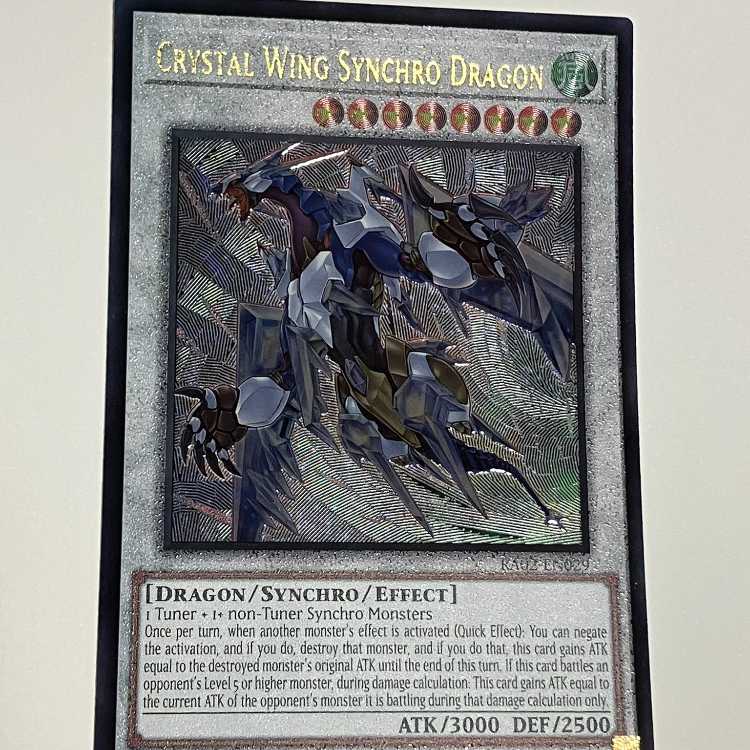 Crystal Wing Synchro Dragon English EU Relief Ultimate