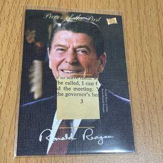 超貴重！ロナルドレーガン大統領のレリックカード Ronald Reagan