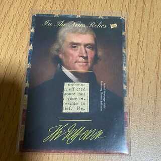 超貴重！トマスジェファソン大統領レリックカード Thomas Jefferson