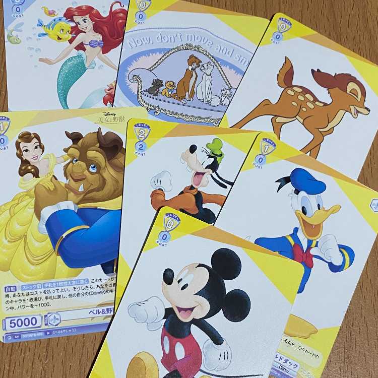 ミッキーマウス+ベル&野獣+アリエル+ドナルドダック+おしゃれキャット+バンビ他