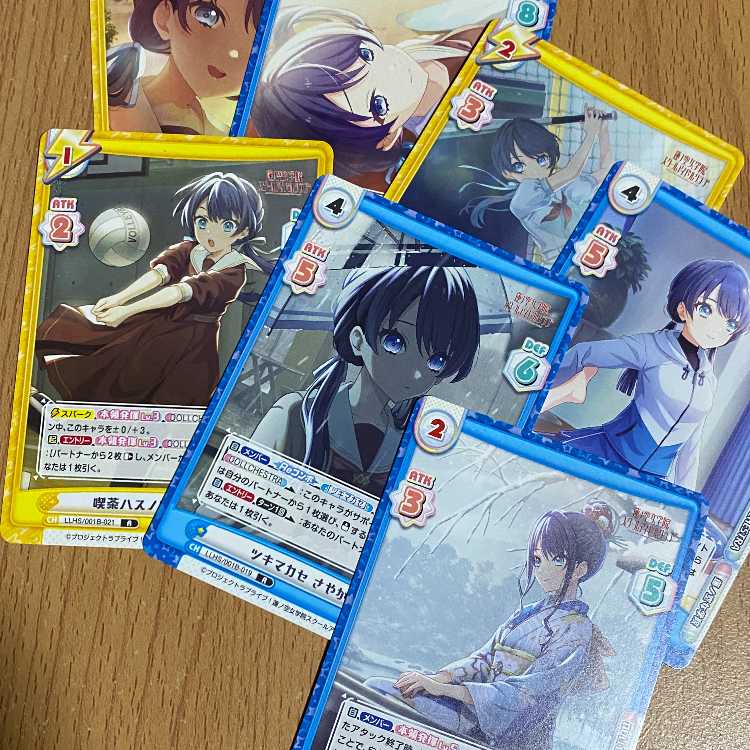 RR 蓮ノ空歌留多 さやか,R 夏めきペイン/喫茶ハスノソラ/ツキマカセ等計7枚