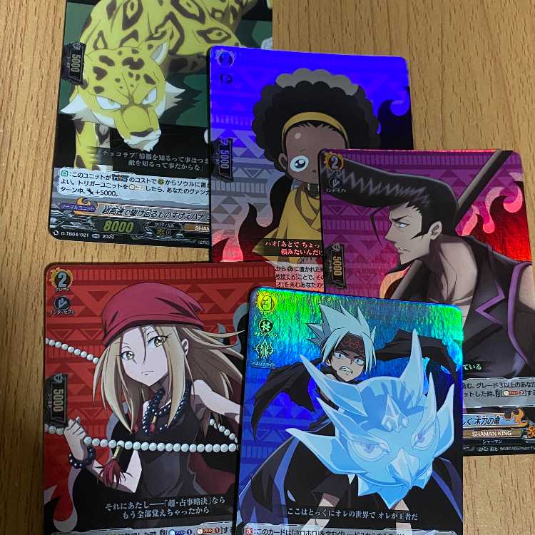 5 Shaman King Collaboration RRs: Dread Mountain Anna/Opacho/Wooden Dragon/Mick/Hollow Hollow