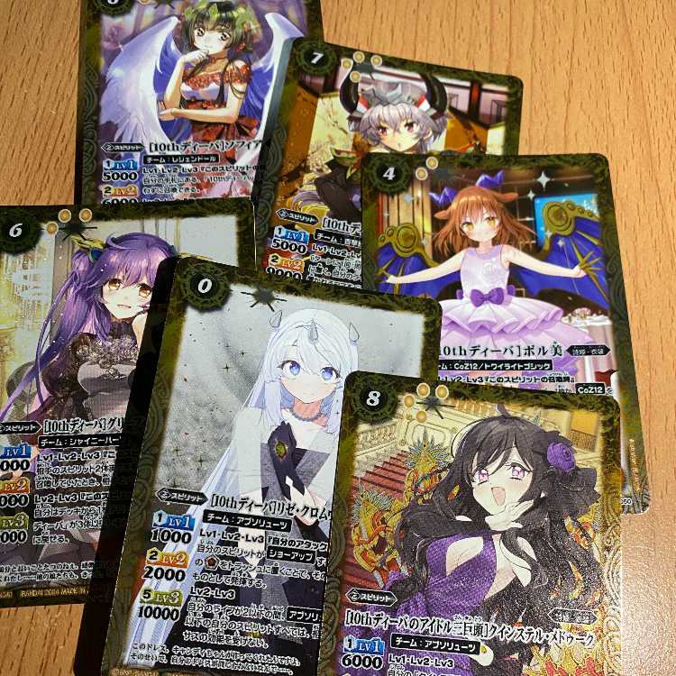 [10thディーバのアイドル三巨頭]クインステル・メドゥーク含む6枚セット