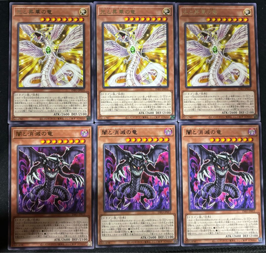 Dragon of Light and Consecrate Rare INFO-JP010 Yami and the Dragon of Extinction Rare INFO-JP011
