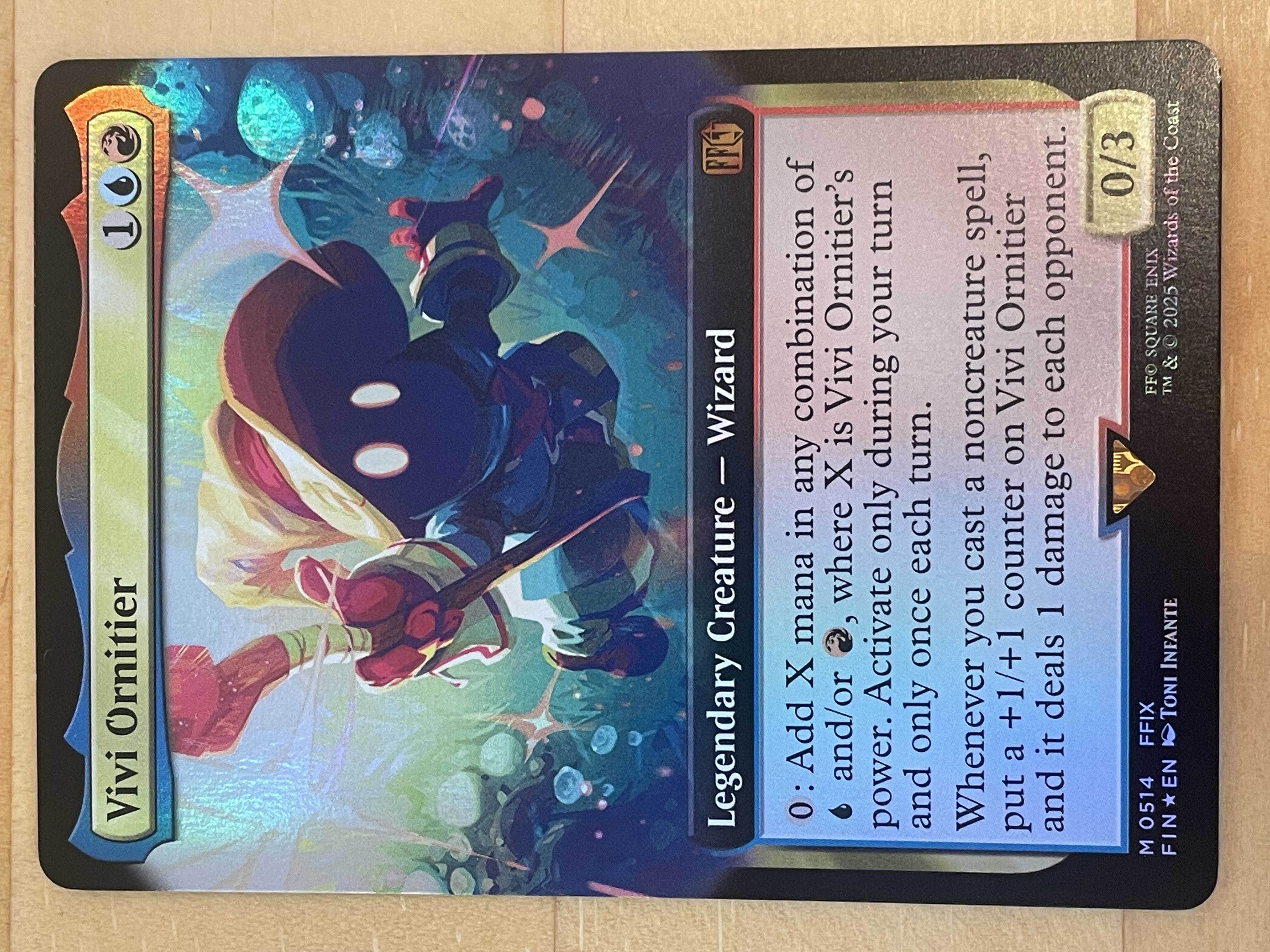 MTG 迷える黒魔道士、ビビ 拡張foil