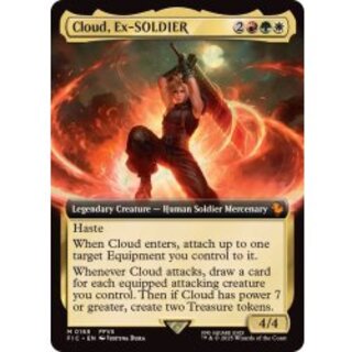 【MTG】元ソルジャー、クラウド MR 202【FIC】 MTG FF 元ソルジャー、クラウド foil 神話レア M 202 FFVII