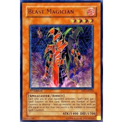 遊戯王　ブラッドマジシャン煉獄の魔術師　レリーフ　旧アジア版　FET-AE020 状態B〕☆旧アジア☆ブラッドマジシャン煉獄の魔術師【レリーフ
