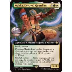 MTG　敬虔なガード、ワッカ 拡張foil　英語　拡張　Foil FOIL)(フルアート)敬虔なガード、ワッカ/Wakka, Devoted