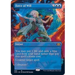 宅配便配送 EX+](FOIL)(フルアート)意志の力/Force of Will《英語》【2XM マジック：ザ・ギャザリング