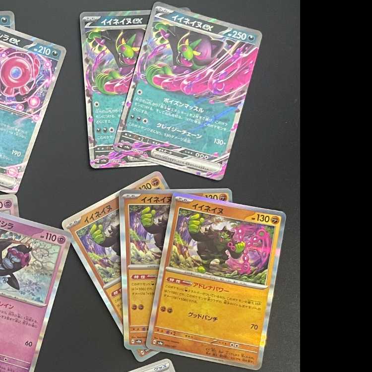 モモワロウex RR(2枚)、マシマシラ(2種8枚)、キチキギス(2種6枚