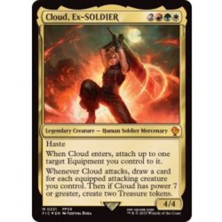 元ソルジャー、クラウド / Cloud, Ex-SOLDIER サージfoil Cloud, Ex-SOLDIER (Surge Foil) | FINAL FANTASY Commander