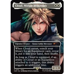 MTG ミッドガルの傭兵、クラウド 英語 ボーダーレス ミッドガルの傭兵、クラウド/Cloud, Midgar Mercenary 【英語版