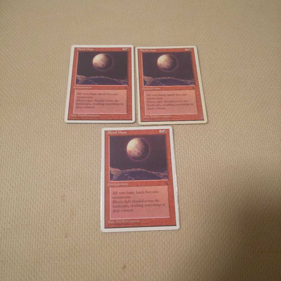 【状態悪】血染めの月三枚セット