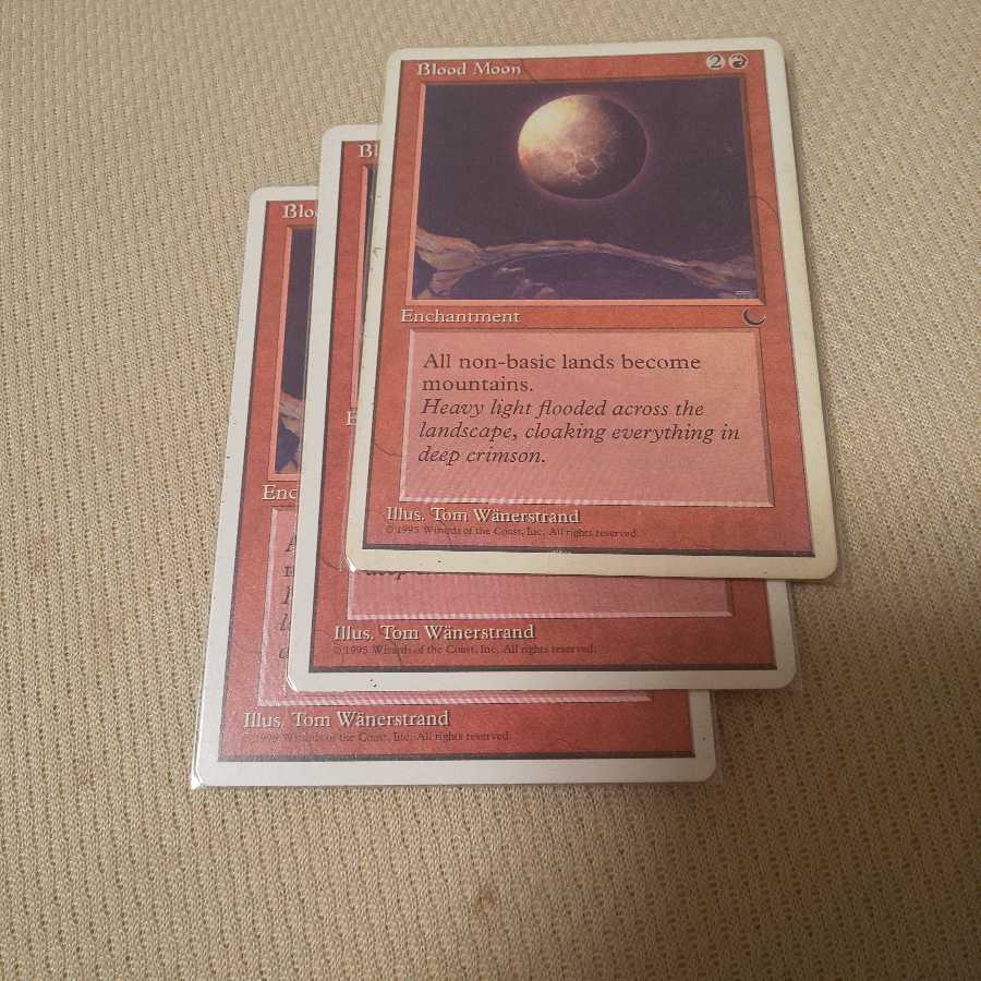 【状態悪】血染めの月三枚セット