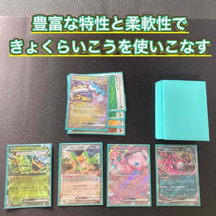 本格構築 【タケルライコオーガポン】デッキ＆二重スリーブ