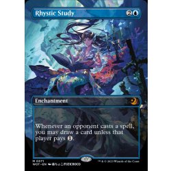 最後まで…　リスティックの研究 EX](フルアート)リスティックの研究/Rhystic Study《英語》【WOT