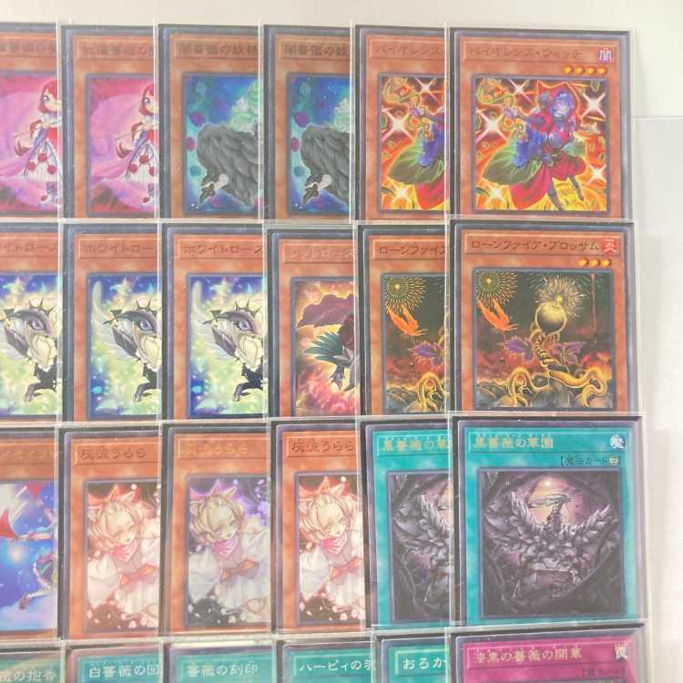 本格構築【ローズドラゴン】デッキ＆二重スリーブ 《 夜薔薇の黒