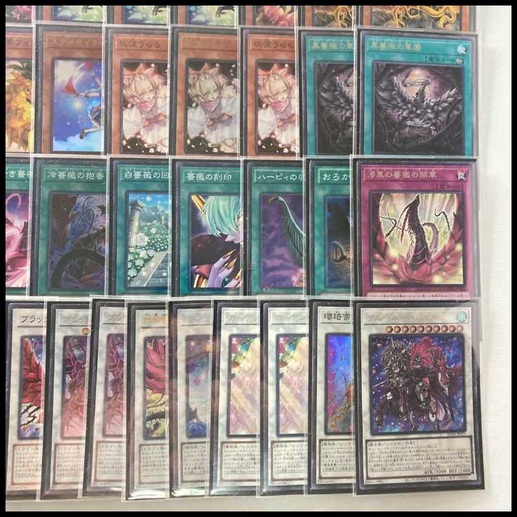 本格構築【ローズドラゴン】デッキ＆二重スリーブ 《 夜薔薇の黒