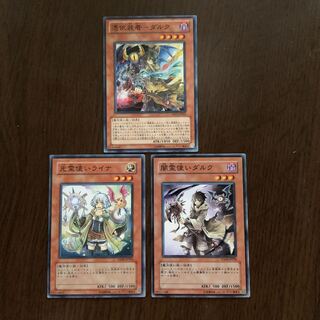 憑依装着-ダルク 光霊使いライナ 闇霊使いダルク 3枚セット