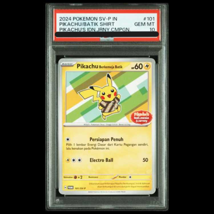 PSA10 バティックシャツ　ピカチュウ 101/SV-P バティックシャツのピカチュウ(未開封/ピカチュウ柄)【P】{101/SV-P}