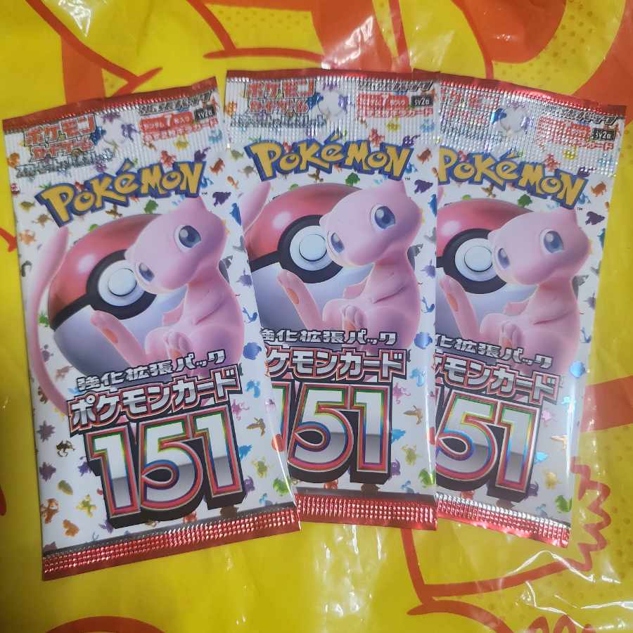 Enhanced Expansion Pack "Pokémon Card 151 (Ichigoichi)" PK-499 3パック